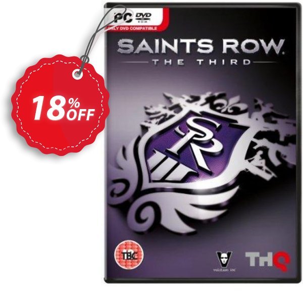 Saints Row The Third PC Coupon, discount Saints Row The Third PC Deal 2024 CDkeys. Promotion: Saints Row The Third PC Exclusive Sale offer 