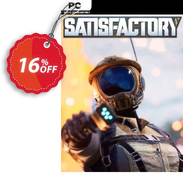 Satisfactory PC Coupon, discount Satisfactory PC Deal 2024 CDkeys. Promotion: Satisfactory PC Exclusive Sale offer 