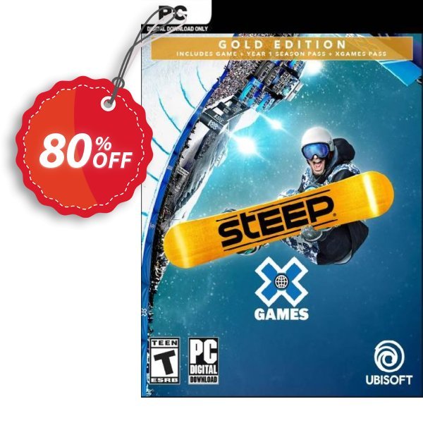 Steep X Games- Gold Edition PC, EU  Coupon, discount Steep X Games- Gold Edition PC (EU) Deal 2024 CDkeys. Promotion: Steep X Games- Gold Edition PC (EU) Exclusive Sale offer 