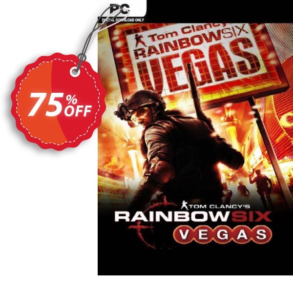 Tom Clancy’s Rainbow Six Vegas PC, EU  Coupon, discount Tom Clancy’s Rainbow Six Vegas PC (EU) Deal 2024 CDkeys. Promotion: Tom Clancy’s Rainbow Six Vegas PC (EU) Exclusive Sale offer 