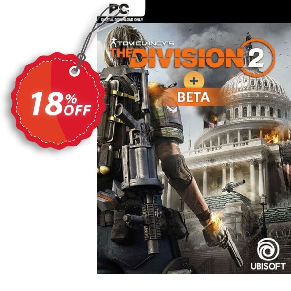 Tom Clancys The Division 2 PC + Beta Coupon, discount Tom Clancys The Division 2 PC + Beta Deal 2024 CDkeys. Promotion: Tom Clancys The Division 2 PC + Beta Exclusive Sale offer 