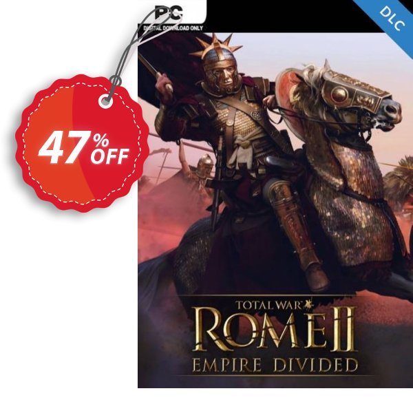 Total War: ROME II  - Empire Divided Campaign Pack PC-DLC Coupon, discount Total War: ROME II  - Empire Divided Campaign Pack PC-DLC Deal 2024 CDkeys. Promotion: Total War: ROME II  - Empire Divided Campaign Pack PC-DLC Exclusive Sale offer 