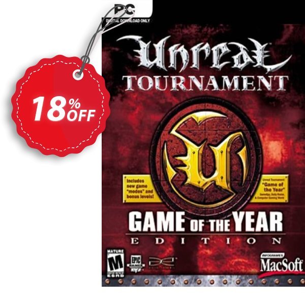 Unreal Tournament: Game of the Year Edition PC Coupon, discount Unreal Tournament: Game of the Year Edition PC Deal 2024 CDkeys. Promotion: Unreal Tournament: Game of the Year Edition PC Exclusive Sale offer 