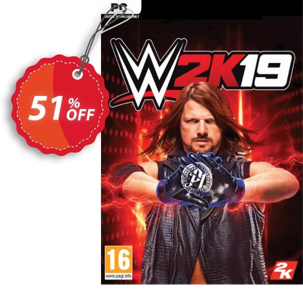 WWE 2K19 PC Coupon, discount WWE 2K19 PC Deal 2024 CDkeys. Promotion: WWE 2K19 PC Exclusive Sale offer 