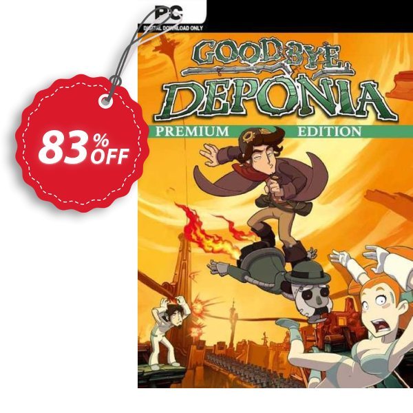 Goodbye Deponia Premium Edition PC Coupon, discount Goodbye Deponia Premium Edition PC Deal 2024 CDkeys. Promotion: Goodbye Deponia Premium Edition PC Exclusive Sale offer 