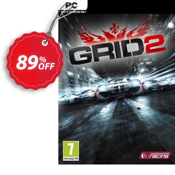 GRID 2 PC, EU  Coupon, discount GRID 2 PC (EU) Deal 2024 CDkeys. Promotion: GRID 2 PC (EU) Exclusive Sale offer 