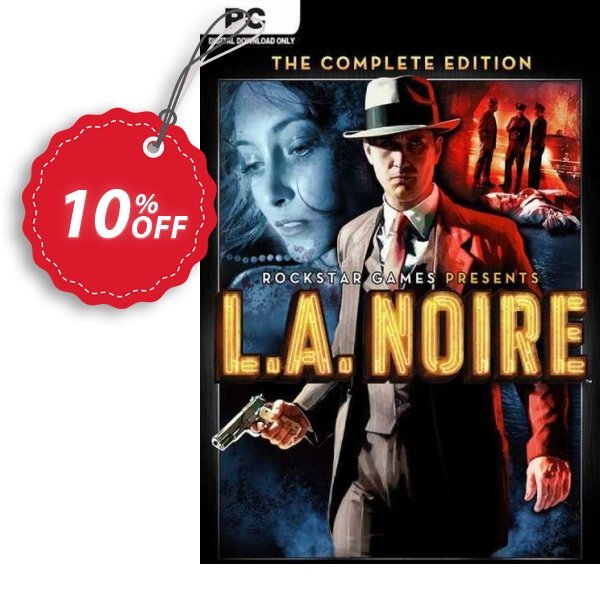 L.A. Noire -  Complete Edition PC, Steam  Coupon, discount L.A. Noire -  Complete Edition PC (Steam) Deal 2024 CDkeys. Promotion: L.A. Noire -  Complete Edition PC (Steam) Exclusive Sale offer 