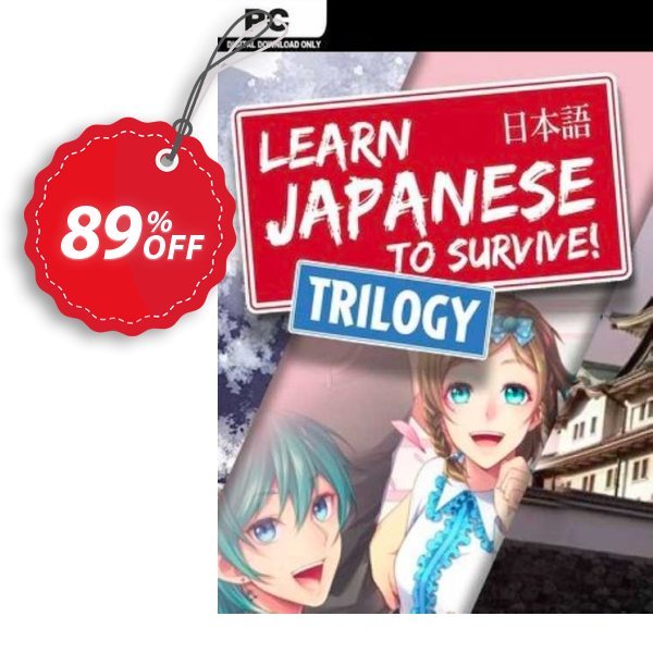 Learn Japanese to Survive! Trilogy Bundle PC, EN  Coupon, discount Learn Japanese to Survive! Trilogy Bundle PC (EN) Deal 2024 CDkeys. Promotion: Learn Japanese to Survive! Trilogy Bundle PC (EN) Exclusive Sale offer 