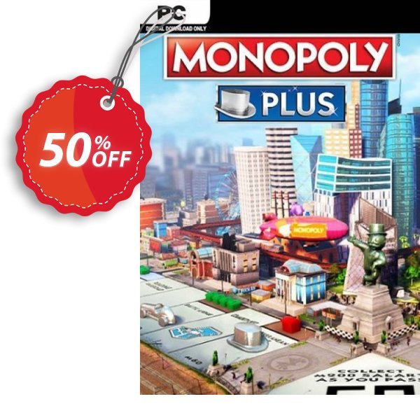 Monopoly Plus PC, EU  Coupon, discount Monopoly Plus PC (EU) Deal 2024 CDkeys. Promotion: Monopoly Plus PC (EU) Exclusive Sale offer 