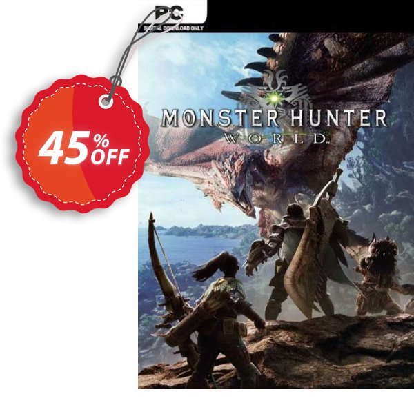 Monster Hunter World PC, EU  Coupon, discount Monster Hunter World PC (EU) Deal 2024 CDkeys. Promotion: Monster Hunter World PC (EU) Exclusive Sale offer 