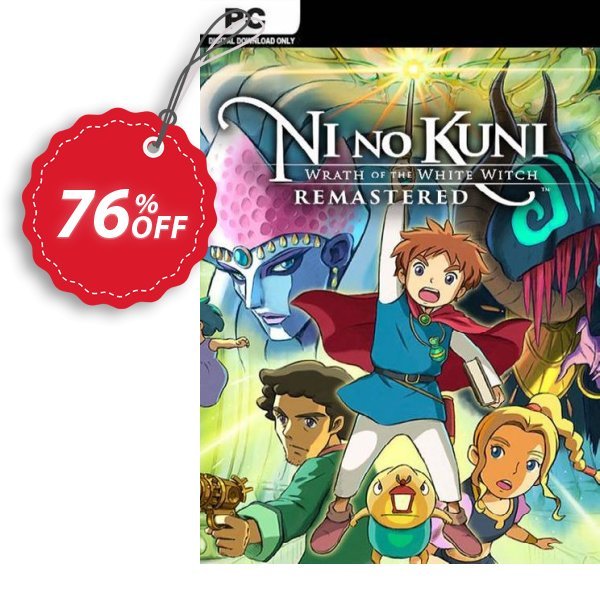 Ni no Kuni Wrath of the White Witch Remastered PC, EU  Coupon, discount Ni no Kuni Wrath of the White Witch Remastered PC (EU) Deal 2024 CDkeys. Promotion: Ni no Kuni Wrath of the White Witch Remastered PC (EU) Exclusive Sale offer 