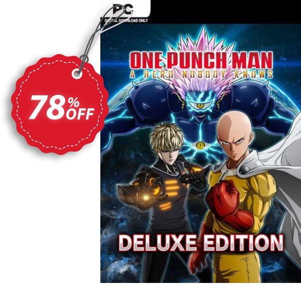 One Punch Man: A Hero Nobody Knows - Deluxe Edition PC, EU  Coupon, discount One Punch Man: A Hero Nobody Knows - Deluxe Edition PC (EU) Deal 2024 CDkeys. Promotion: One Punch Man: A Hero Nobody Knows - Deluxe Edition PC (EU) Exclusive Sale offer 