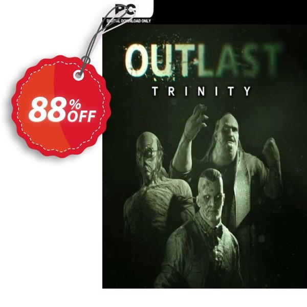 Outlast Trinity PC Coupon, discount Outlast Trinity PC Deal 2024 CDkeys. Promotion: Outlast Trinity PC Exclusive Sale offer 