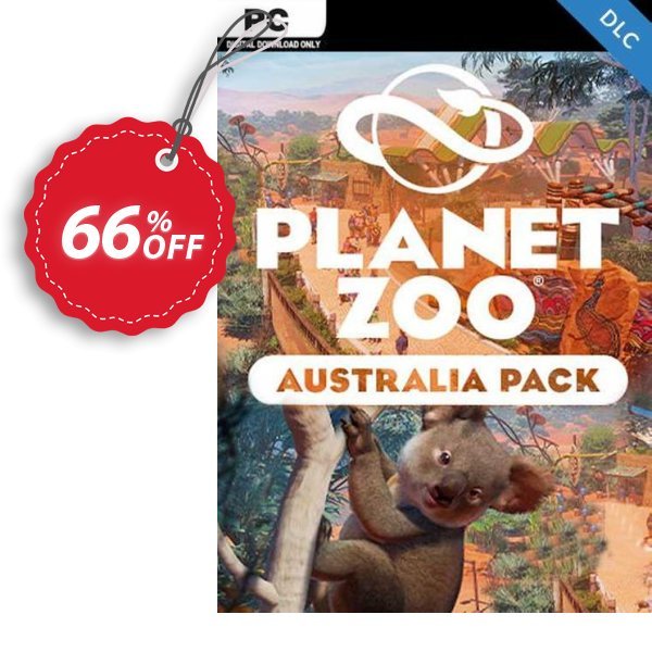 Planet Zoo: Australia Pack PC - DLC Coupon, discount Planet Zoo: Australia Pack PC - DLC Deal 2024 CDkeys. Promotion: Planet Zoo: Australia Pack PC - DLC Exclusive Sale offer 