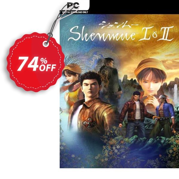 Shenmue I & II PC, EU  Coupon, discount Shenmue I & II PC (EU) Deal 2024 CDkeys. Promotion: Shenmue I & II PC (EU) Exclusive Sale offer 
