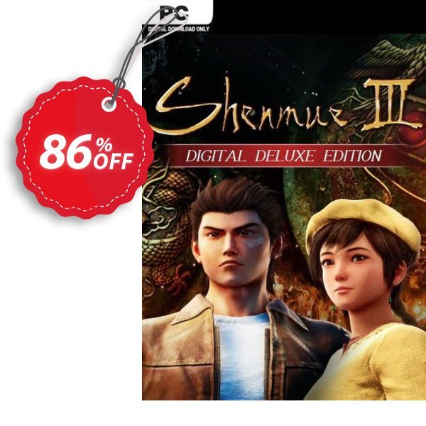 Shenmue III Deluxe Edition PC, Steam  Coupon, discount Shenmue III Deluxe Edition PC (Steam) Deal 2024 CDkeys. Promotion: Shenmue III Deluxe Edition PC (Steam) Exclusive Sale offer 