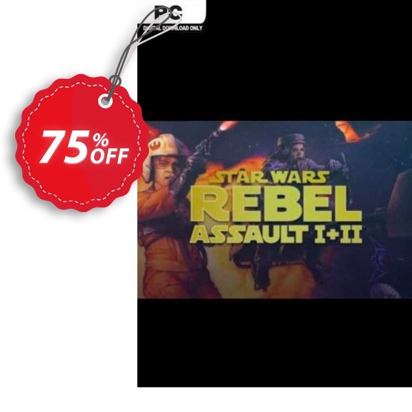 Star Wars : Rebel Assault I + II PC Coupon, discount Star Wars : Rebel Assault I + II PC Deal 2024 CDkeys. Promotion: Star Wars : Rebel Assault I + II PC Exclusive Sale offer 