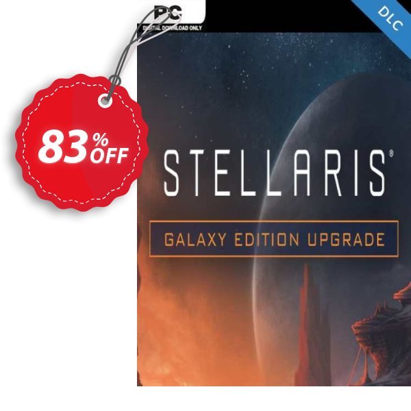 Stellaris: Galaxy Edition Upgrade Pack PC Coupon, discount Stellaris: Galaxy Edition Upgrade Pack PC Deal 2024 CDkeys. Promotion: Stellaris: Galaxy Edition Upgrade Pack PC Exclusive Sale offer 