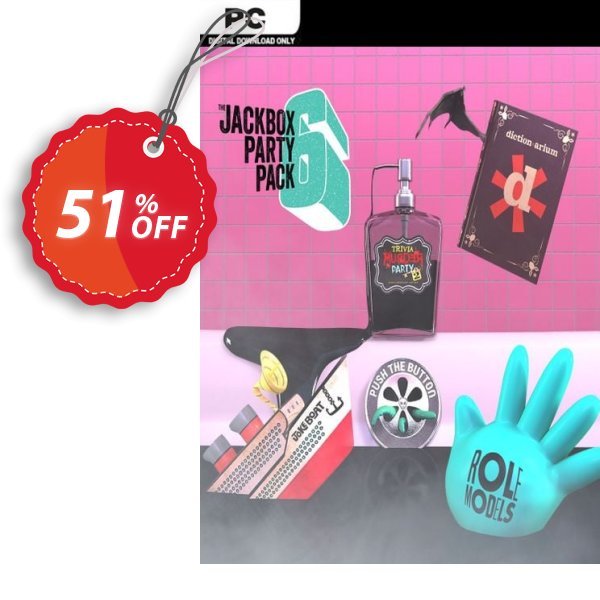 The Jackbox Party Pack 6 PC Coupon, discount The Jackbox Party Pack 6 PC Deal 2024 CDkeys. Promotion: The Jackbox Party Pack 6 PC Exclusive Sale offer 
