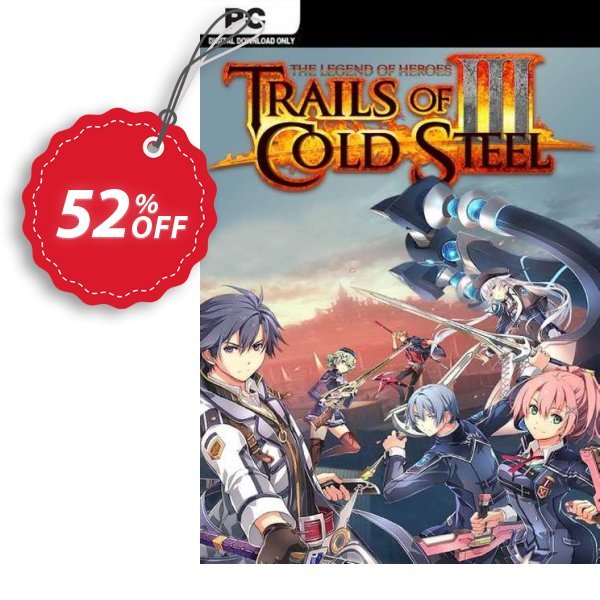 The Legend of Heroes: Trails of Cold Steel III PC Coupon, discount The Legend of Heroes: Trails of Cold Steel III PC Deal 2024 CDkeys. Promotion: The Legend of Heroes: Trails of Cold Steel III PC Exclusive Sale offer 