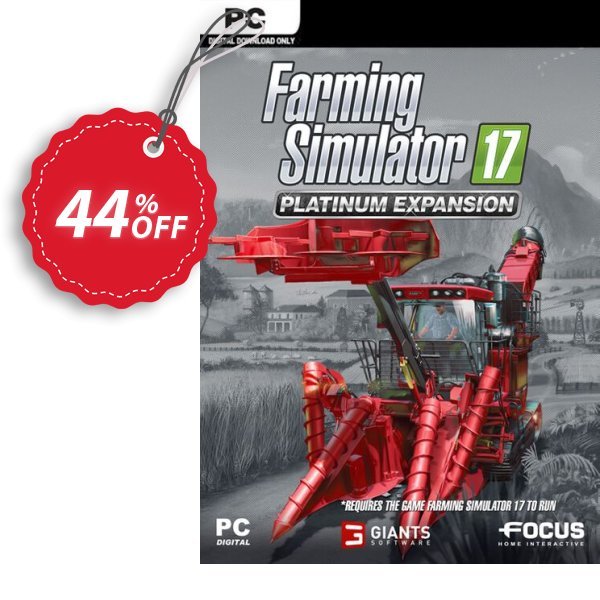Farming Simulator 17 - Platinum Expansion PC Coupon, discount Farming Simulator 17 - Platinum Expansion PC Deal 2024 CDkeys. Promotion: Farming Simulator 17 - Platinum Expansion PC Exclusive Sale offer 