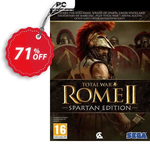 Total War Rome II - Spartan Edition PC, EU  Coupon, discount Total War Rome II - Spartan Edition PC (EU) Deal 2024 CDkeys. Promotion: Total War Rome II - Spartan Edition PC (EU) Exclusive Sale offer 