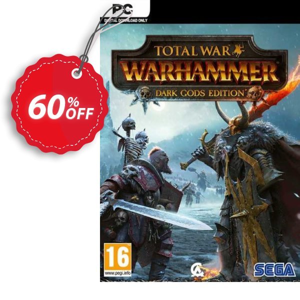 Total War: Warhammer Dark Gods Edition PC, EU  Coupon, discount Total War: Warhammer Dark Gods Edition PC (EU) Deal 2024 CDkeys. Promotion: Total War: Warhammer Dark Gods Edition PC (EU) Exclusive Sale offer 