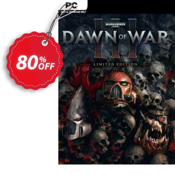 Warhammer 40,000 Dawn of War III Limited Edition PC, EU  Coupon, discount Warhammer 40,000 Dawn of War III Limited Edition PC (EU) Deal 2024 CDkeys. Promotion: Warhammer 40,000 Dawn of War III Limited Edition PC (EU) Exclusive Sale offer 