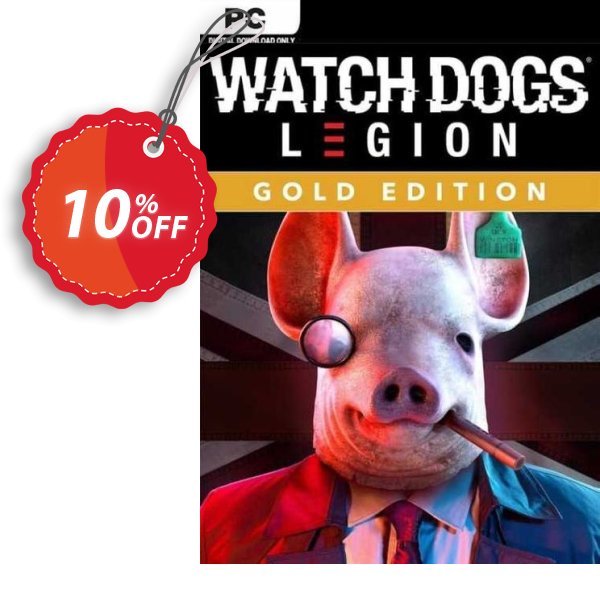 Watch Dogs: Legion - Gold Edition PC, EU  Coupon, discount Watch Dogs: Legion - Gold Edition PC (EU) Deal 2024 CDkeys. Promotion: Watch Dogs: Legion - Gold Edition PC (EU) Exclusive Sale offer 