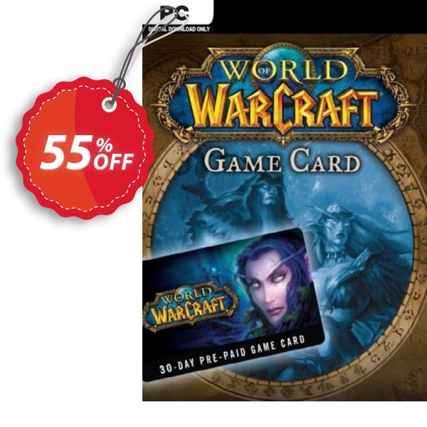 World of Warcraft 30 Day Pre-Paid Game Card PC/MAC, US  Coupon, discount World of Warcraft 30 Day Pre-Paid Game Card PC/Mac (US) Deal 2024 CDkeys. Promotion: World of Warcraft 30 Day Pre-Paid Game Card PC/Mac (US) Exclusive Sale offer 