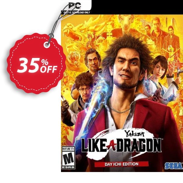 Yakuza: Like a Dragon Day Ichi Edition PC, WW  Coupon, discount Yakuza: Like a Dragon Day Ichi Edition PC (WW) Deal 2024 CDkeys. Promotion: Yakuza: Like a Dragon Day Ichi Edition PC (WW) Exclusive Sale offer 