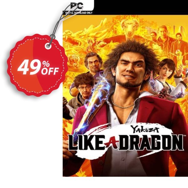 Yakuza: Like a Dragon PC, WW  Coupon, discount Yakuza: Like a Dragon PC (WW) Deal 2024 CDkeys. Promotion: Yakuza: Like a Dragon PC (WW) Exclusive Sale offer 