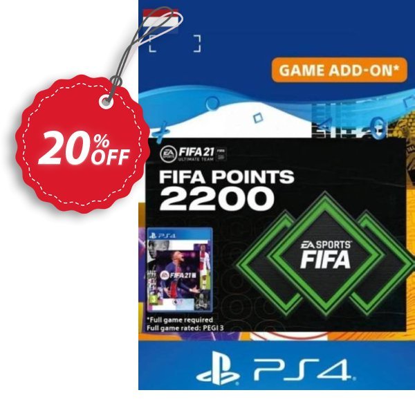 FIFA 21 Ultimate Team 2200 Points Pack PS4/PS5, Netherlands  Coupon, discount FIFA 21 Ultimate Team 2200 Points Pack PS4/PS5 (Netherlands) Deal 2024 CDkeys. Promotion: FIFA 21 Ultimate Team 2200 Points Pack PS4/PS5 (Netherlands) Exclusive Sale offer 