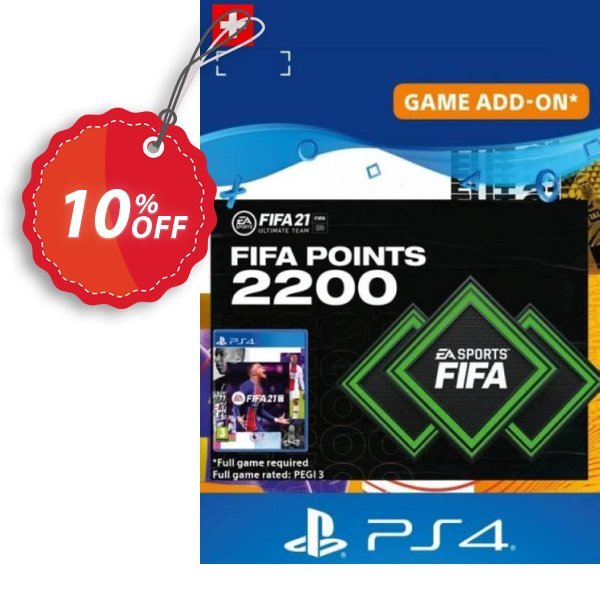 FIFA 21 Ultimate Team 2200 Points Pack PS4/PS5, Switzerland  Coupon, discount FIFA 21 Ultimate Team 2200 Points Pack PS4/PS5 (Switzerland) Deal 2024 CDkeys. Promotion: FIFA 21 Ultimate Team 2200 Points Pack PS4/PS5 (Switzerland) Exclusive Sale offer 