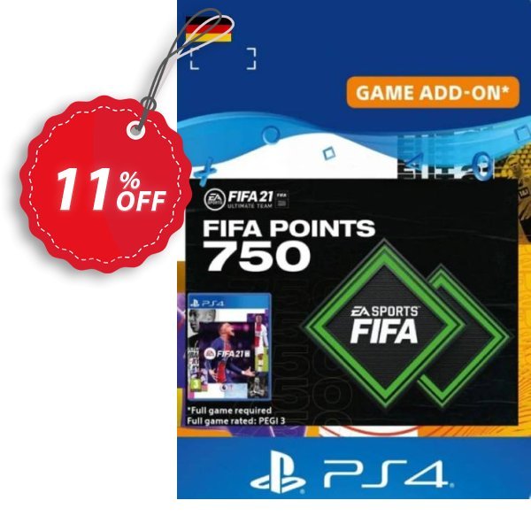 FIFA 21 Ultimate Team 750 Points Pack PS4/PS5, Germany  Coupon, discount FIFA 21 Ultimate Team 750 Points Pack PS4/PS5 (Germany) Deal 2024 CDkeys. Promotion: FIFA 21 Ultimate Team 750 Points Pack PS4/PS5 (Germany) Exclusive Sale offer 