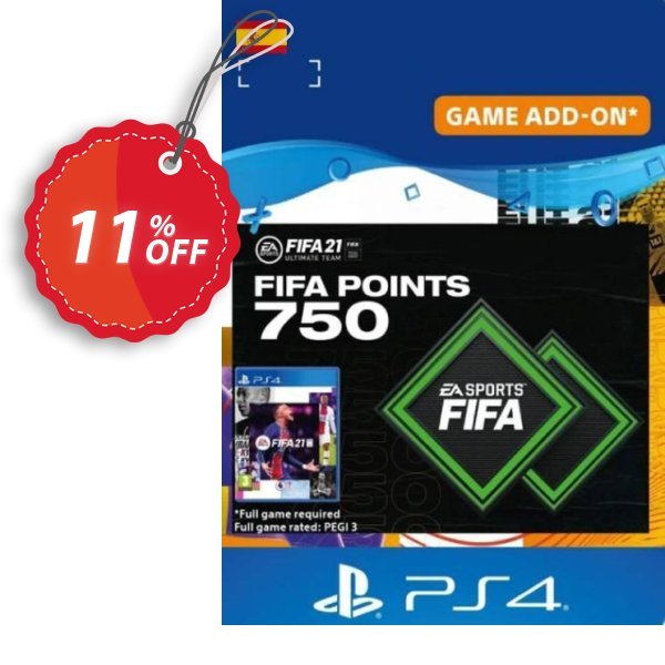 FIFA 21 Ultimate Team 750 Points Pack PS4/PS5, Spain  Coupon, discount FIFA 21 Ultimate Team 750 Points Pack PS4/PS5 (Spain) Deal 2024 CDkeys. Promotion: FIFA 21 Ultimate Team 750 Points Pack PS4/PS5 (Spain) Exclusive Sale offer 