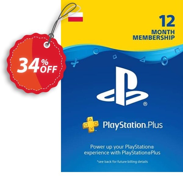 PS Plus - 12 Month Subscription, Poland  Coupon, discount PlayStation Plus - 12 Month Subscription (Poland) Deal 2024 CDkeys. Promotion: PlayStation Plus - 12 Month Subscription (Poland) Exclusive Sale offer 