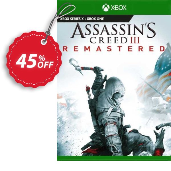 Assassin&#039;s Creed III  Remastered PC, EU  Coupon, discount Assassin's Creed III  Remastered PC (EU) Deal 2024 CDkeys. Promotion: Assassin's Creed III  Remastered PC (EU) Exclusive Sale offer 