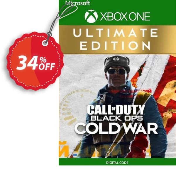 Call of Duty: Black Ops Cold War - Ultimate Edition Xbox One, EU  Coupon, discount Call of Duty: Black Ops Cold War - Ultimate Edition Xbox One (EU) Deal 2024 CDkeys. Promotion: Call of Duty: Black Ops Cold War - Ultimate Edition Xbox One (EU) Exclusive Sale offer 