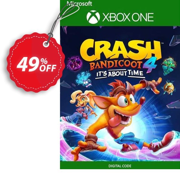 Crash Bandicoot 4: It’s About Time Xbox One, US  Coupon, discount Crash Bandicoot 4: It’s About Time Xbox One (US) Deal 2024 CDkeys. Promotion: Crash Bandicoot 4: It’s About Time Xbox One (US) Exclusive Sale offer 