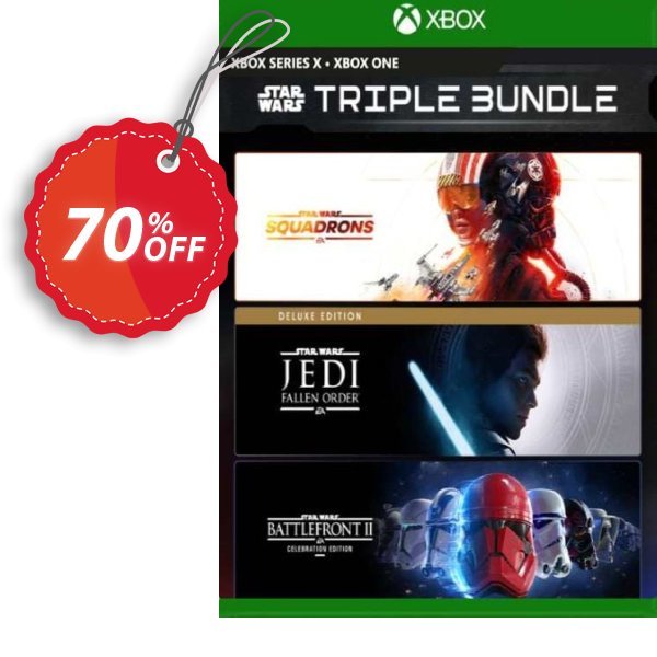 EA Star Wars Triple Bundle Xbox One, US  Coupon, discount EA Star Wars Triple Bundle Xbox One (US) Deal 2024 CDkeys. Promotion: EA Star Wars Triple Bundle Xbox One (US) Exclusive Sale offer 