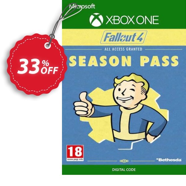 Fallout 4 Season Pass Xbox One, UK  Coupon, discount Fallout 4 Season Pass Xbox One (UK) Deal 2024 CDkeys. Promotion: Fallout 4 Season Pass Xbox One (UK) Exclusive Sale offer 