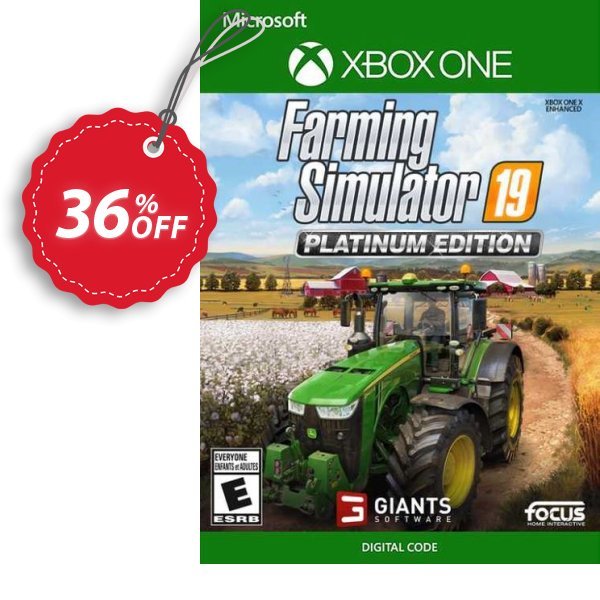 Farming Simulator 19 - Platinum Edition Xbox One, UK  Coupon, discount Farming Simulator 19 - Platinum Edition Xbox One (UK) Deal 2024 CDkeys. Promotion: Farming Simulator 19 - Platinum Edition Xbox One (UK) Exclusive Sale offer 