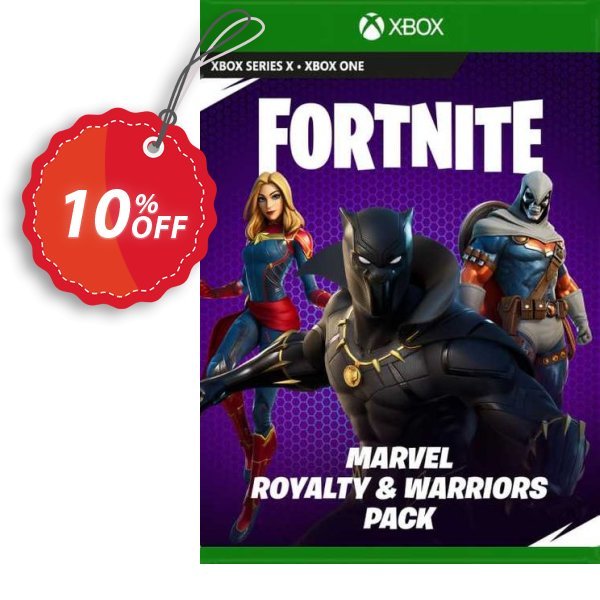 Fortnite - Marvel: Royalty & Warriors Pack Xbox One, UK  Coupon, discount Fortnite - Marvel: Royalty & Warriors Pack Xbox One (UK) Deal 2024 CDkeys. Promotion: Fortnite - Marvel: Royalty & Warriors Pack Xbox One (UK) Exclusive Sale offer 