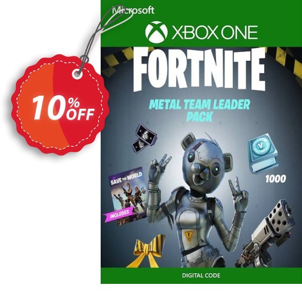 Fortnite - Metal Team Leader Pack Xbox One, US  Coupon, discount Fortnite - Metal Team Leader Pack Xbox One (US) Deal 2024 CDkeys. Promotion: Fortnite - Metal Team Leader Pack Xbox One (US) Exclusive Sale offer 