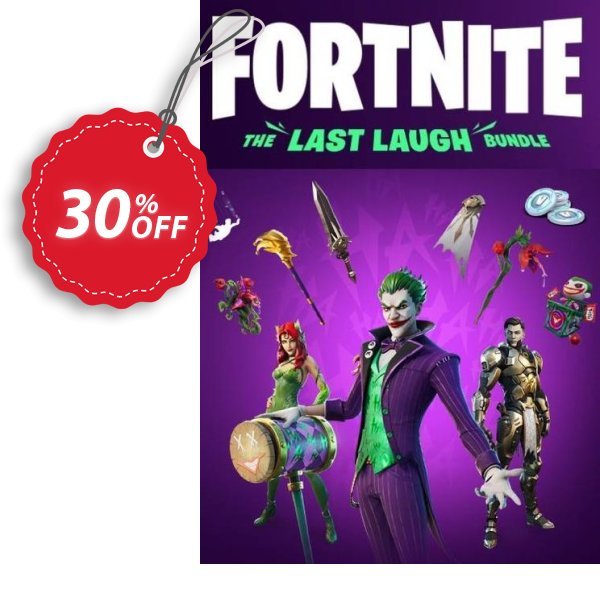 Fortnite: The Last Laugh Bundle Xbox One Coupon, discount Fortnite: The Last Laugh Bundle Xbox One Deal 2024 CDkeys. Promotion: Fortnite: The Last Laugh Bundle Xbox One Exclusive Sale offer 