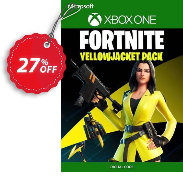Fortnite - The Yellow Jacket Pack Xbox One, UK  Coupon, discount Fortnite - The Yellow Jacket Pack Xbox One (UK) Deal 2024 CDkeys. Promotion: Fortnite - The Yellow Jacket Pack Xbox One (UK) Exclusive Sale offer 
