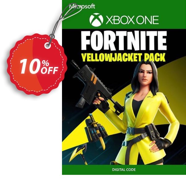 Fortnite - The Yellow Jacket Pack Xbox One, US  Coupon, discount Fortnite - The Yellow Jacket Pack Xbox One (US) Deal 2024 CDkeys. Promotion: Fortnite - The Yellow Jacket Pack Xbox One (US) Exclusive Sale offer 
