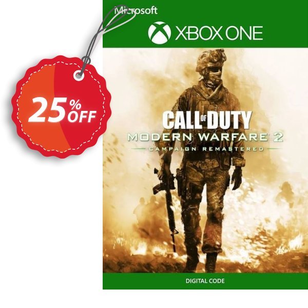Call of Duty: Modern Warfare 2 Campaign Remastered Xbox One, US  Coupon, discount Call of Duty: Modern Warfare 2 Campaign Remastered Xbox One (US) Deal 2024 CDkeys. Promotion: Call of Duty: Modern Warfare 2 Campaign Remastered Xbox One (US) Exclusive Sale offer 