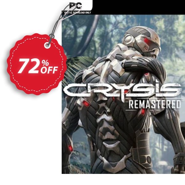 Crysis Remastered PC Coupon, discount Crysis Remastered PC Deal 2024 CDkeys. Promotion: Crysis Remastered PC Exclusive Sale offer 